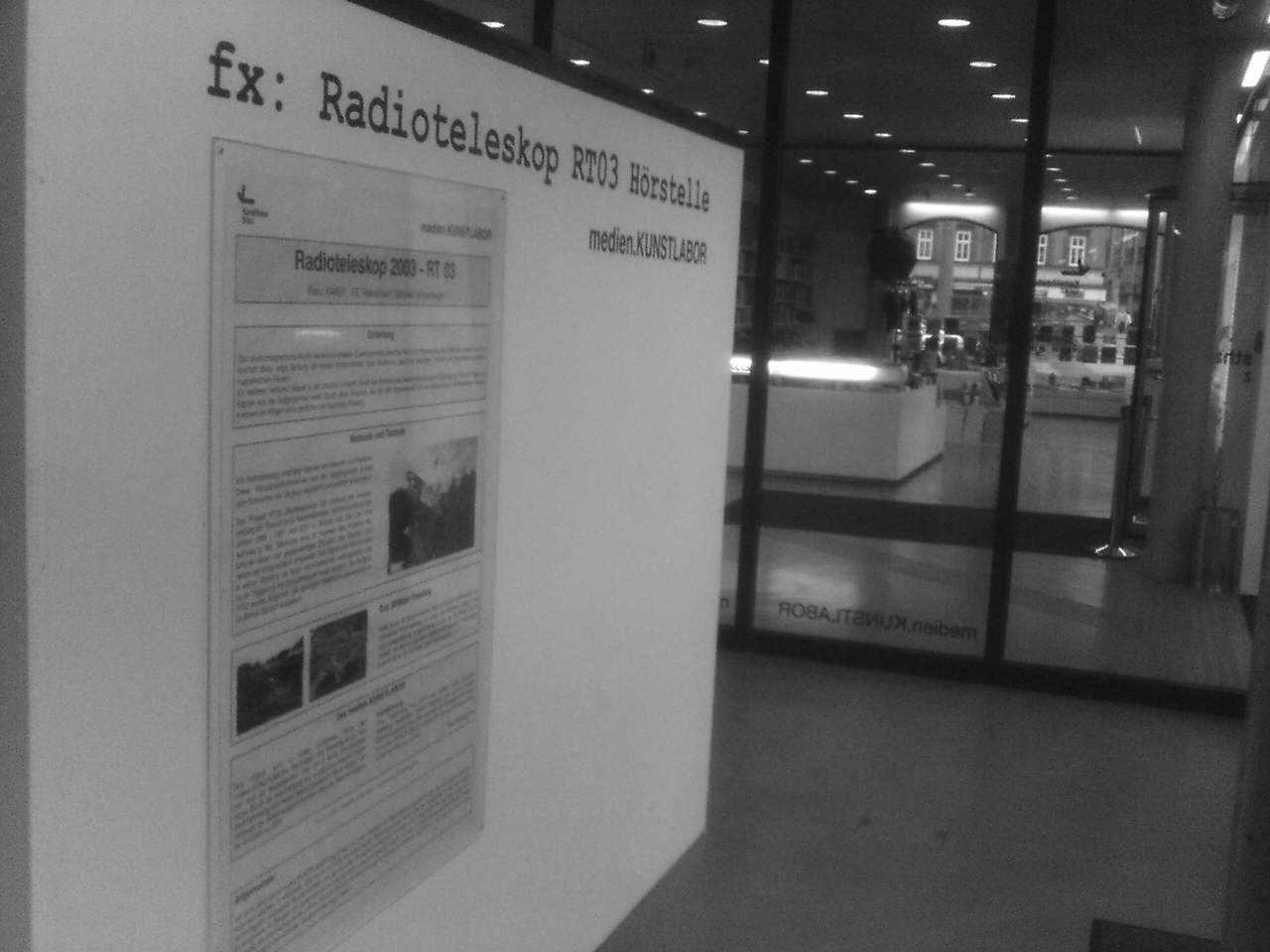 Radioteleskop RT03 Hoerstelle im Kunsthaus Graz